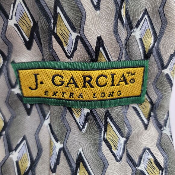 Jerry Garcia VTG Lady w/Elaborate Headress & Gekko Coll 15 100% Silk Tie 65.5x4 - Picture 2 of 5